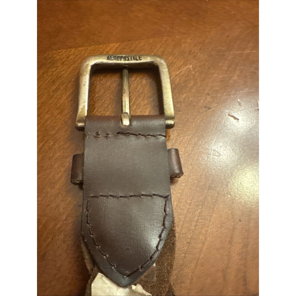 AEROPOSTALE Woven Men's Leather Belt Brown